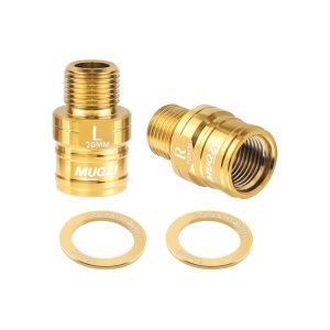 1 Pair Titanium Alloy Pedal Extender 9/16 20MM Bike Pedal Axle Extenders Stable Lightweight Bike Pedals Adapters Spacers H260729