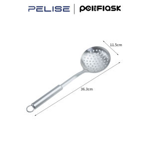 Pelise 4-Piece Stainless Steel Kitchen Utensil Set Wok Spatula Spoon And Colander
