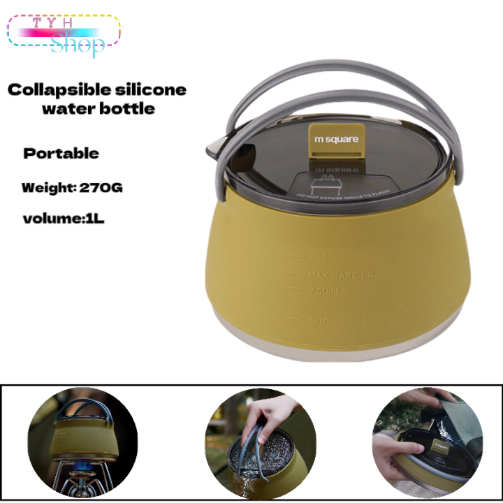 Silicone Collapsible Tea Kettle Folding Silicone Kettle Portable - Main Image