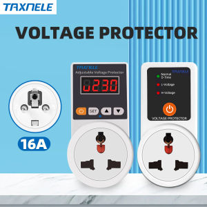 TAXNELE Automatic Voltage Protector Socket AC 220V Adjustable 16A EU Plug US Plug Safe Refrigerator Protect