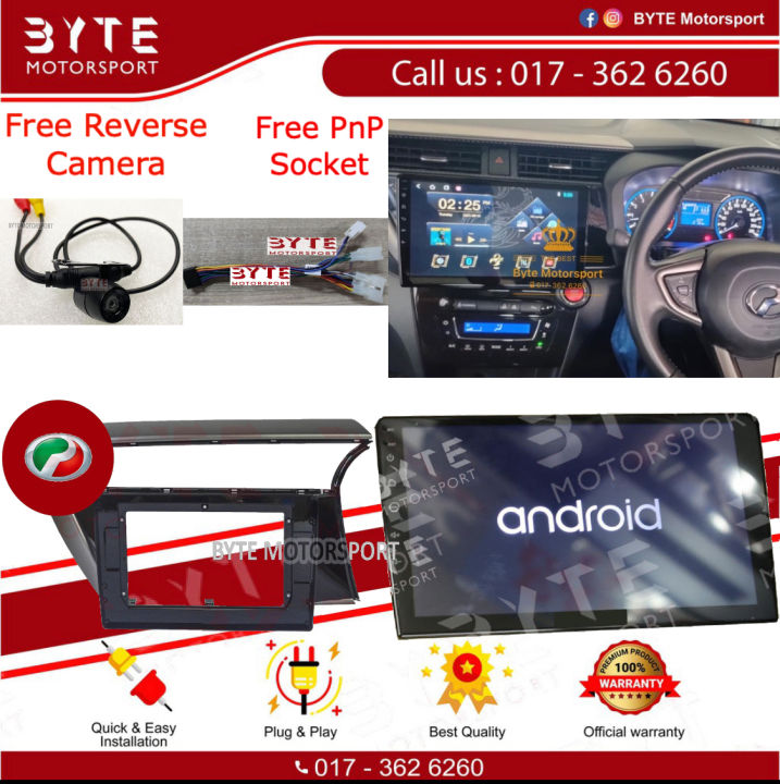 🇲🇾🔌Android Player Perodua Myvi 2018-2022 💯FOC Reverse Camera💯 🔌 | Lazada
