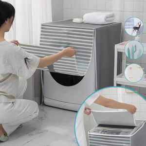 Túi trùm máy giặt PEVA cửa trước và cửa trên có khóa kéo dẻo dai chống thấm túi trùm chống bụi bẩn chống nước
