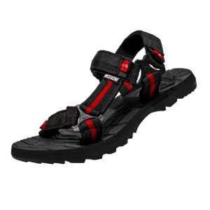 REXBIC sandal gunung pria wanita black track size 36-43  keren terbaru sol karet