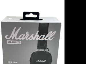marshall major iii wired Black/Hitam 3.5 mm coil cord with microphone & remote