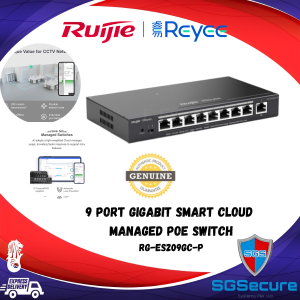 Reyee Ruijie RG-ES209GC-P / 9-Port Gigabit Smart Cloud Managed PoE Switch