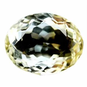 Natural 15.98 Ct Brazilian Citrine Yellow Oval Cut Eye Clean Loose Gemstone