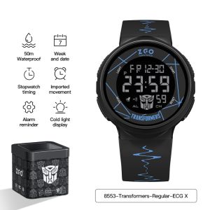 ZGO x Transformers Kids Watch For Boys Luminous 50M Waterproof Digital Sport Back-to-School Gift 8553