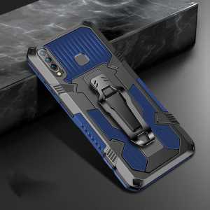 Case Untuk Vivo Y17/Y15/Y12 New Casing Hp Kickstand Armor Belt Clip Terbaru