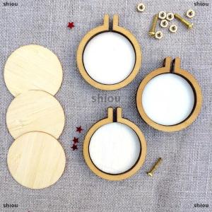 [COD] shiou DIY รอบมินิไม้กางเขนเย็บปักถักร้อยห่วงแหวนกรอบเครื่องคงที่