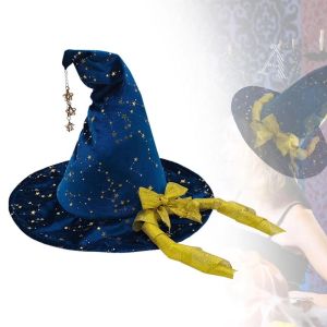 MMLUCK Phong cách Ins Mũ phù thủy Vải mềm nhẹ Đồ trang trí hình cung tên Mũ phù thủy cosplay Phụ kiện chụp ảnh phong cách Vừa vặn thoải mái Mũ Halloween Tiệc Halloween