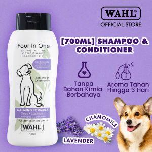Wahl Pets Dog 4 in 1 Shampoo 700ml – Sampo & Conditioner Anjing Sampo Perawatan Anjing