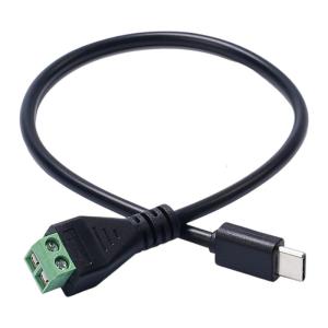 Usb C solderless 2pin Dây cáp kết nối dây với lựa chọn Điện áp đầu ra 3A dây nguồn cho thiết bị điện tử thiết bị