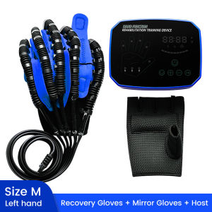 Salorie Stroke Rehabilitation Robot Gloves 5Fingers Recovery Hemiplegia Training Equipment for Stroke Hemiplegia Hand Function Recovery Finger Trainer Update Type