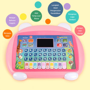 Tatajoy Tablet Belajar Huruf Edukasi Anak Mainan Tablet Musik Piano Anak Laptop Mainan Edukasi Anak Untuk Hadiah Ultah & Natal Anak