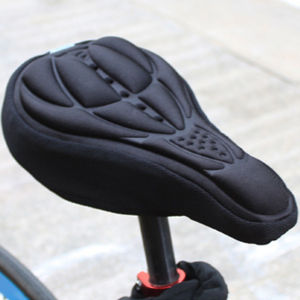 MTB Cushion Bicycle Saddle Seat Ultra Soft 3D Stereo Breathable Silicone Gel Pad Shock Seat Saddle Cover Soft Comfortable Waterproof Bicycle Seat Mat