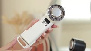 High-Speed Handheld & DesktopFan 100-Speed Adjustable Cooling/Ice Mode USB-Powered for Home Office Outdoor Summer