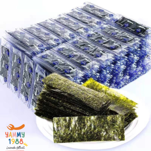 Yummy1988😋พร้อมส่ง💯 สาหร่ายทะเลปรุงรส (100ซอง) สาหร่ายห่อข้าว สาหร่ายซูชิ  อร่อยถูกใจ สาหร่ายแผ่น สาหร่ายแห้ง สาหร่ายห่อข้าว