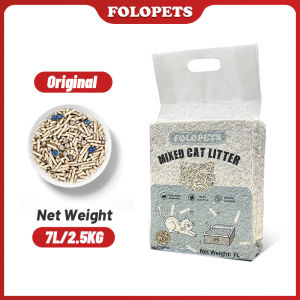 FOLOPETS  Pasir Kucing Tofu / Tofu Cat Litter 7 Litre 2.5kg Comfor Tofu Cat Litter