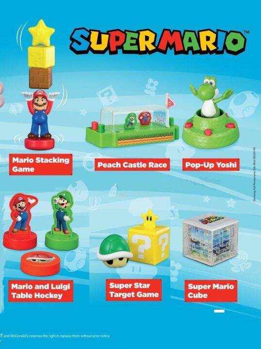 Super Mario Set of 6 McDonalds Happy Meal Toys | Lazada PH