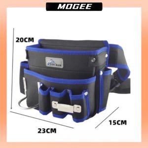P PMC Túi đeo đồ nghề có kèm dây thắt lưng khóa bấm nhựa màu xanh TZY