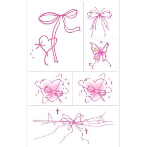 DIVATEN Water Transfer Paper Butterfly Temporary Tattoo Stickers English Phrases Floral Pattern Water Transfer Tattoos Waterproof Finger Tattoo Stickers Body Art