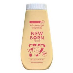 ศรีจันทร์ เบบี้ นิวบอร์น พาวเดอร์ แป้งฝุ่นโรยตัวสำหรับเด็ก 150 กรัม Srichand Baby New Born Powder