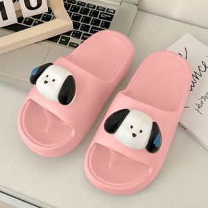 SQShop สินค้ามาใหม่💥รองเท้าแตะแฟชั่นคุณผู้หญิง ดีเทลน่ารักด้วยตัวติดรูปน้องหมาตัวใหญ่ๆสุดน่ารัก ใส่แล้วน้องโดดเด่นสุดๆ รองเท้าน้ำหนักเ