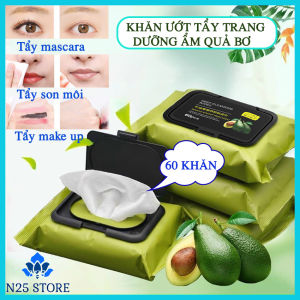 [ HỘP MÀU XANH ] Hộp 60 Khăn Ướt Tẩy Trang Sạch Sâu Bơ Juyoz Deep Cleasing Wipes - Tẩy Sạch Sâu Lớp Trang Điểm Vùng Mắt Vùng Môi Cả Khuôn Mặt Cấp Ẩm Chăm Sóc Da Bằng Dưỡng Chất Trái Bơ