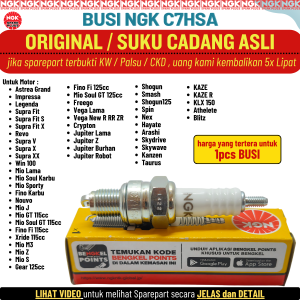 Busi ORIGINAL NGK C7HSA Astrea Grand Impressa Legenda Supra Fit S Supra Fit X Supra X V Win 100 Revo