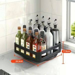 Kệ Đựng Gia Vị Xoay 360 Độ 1/2/3 Tầng Kệ Để Đồ Nhà Bếp Thông Minh Mỹ Phẩm Dáng Vuông/Tròn-HAUSE