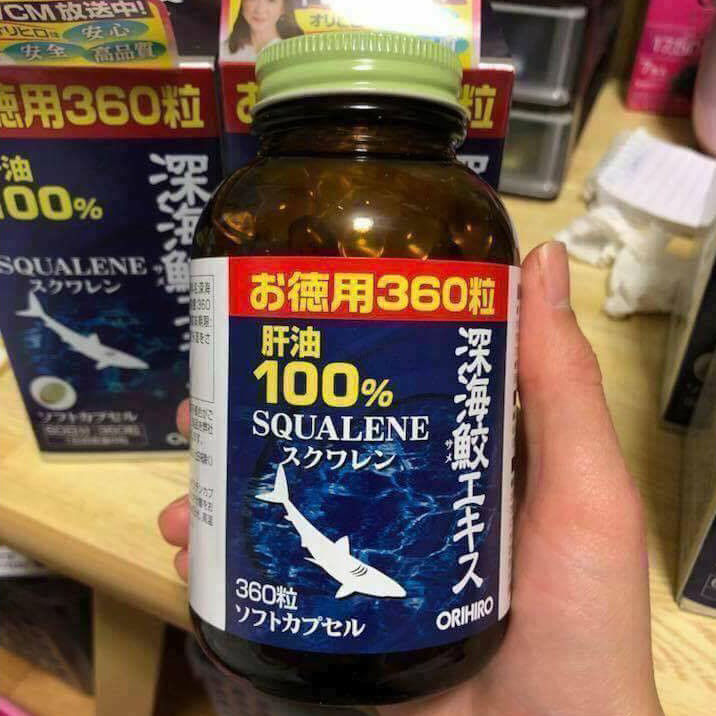 Viên uống sụn vi cá mập 100% Squalene Orihiro Nhật bản, hộp 360viên ...