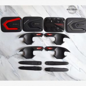 Paket Outer Cover Door Handle Tank Cover Mobil All New Avanza 2012 - 2021 Hitam Elegant All Variant
