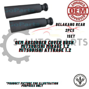 MITSUBISHI MIRAGE / ATTRAGE (REAR OR FRONT) ABSORBER COVER BRAND (OEM) (2PCS)