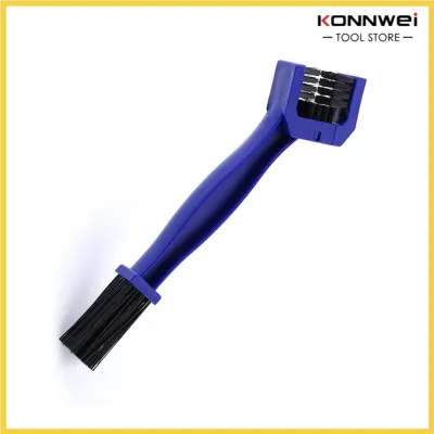 Konnwei Dirt Remover Tool Blue Chain Cleaning Brush for Motorcycle