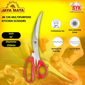 SYK Jaya Mata JM336 10 Inch Stainless Steel Multipurpose Kitchen Scissors Kitchenware Gunting Dapur Pelbagai Guna
