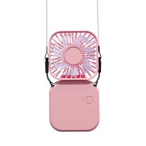 Macarons Portable mini fan 180° folding handheld desktop Neck fan USB rechargeable Safe For Children students S8/ZB088