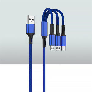 🇸🇬 [READY STOCK] 3 In 1 Fast Charging Cord Super Fast Charge Micro USB Type C Charger Cable 3A PD Fast Charging Cord 数据线