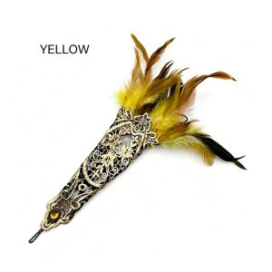 Halloween Party Gloves Lace Feathered Cuff Gloves Cosplay Accessory Arm Sleeves Masquerades Party Hollowout Cuff Gloves