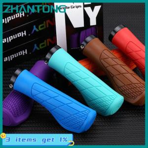 ZHANTONG 1Pair Bicycle Grips Shockproof Bike Handlebar Cover Anti-Slip Lockable Grips Ergonomic Cycling Rubber Handle Grips
