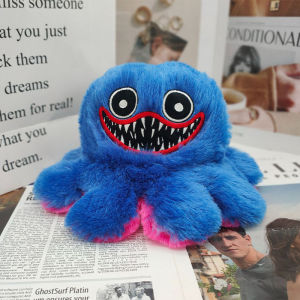 New Flip Octopus Doll Poppy Playtime Huggy Wuggy Toy Smile Character Plush Doll Horror Peluche Toy Kids Soft Stuffed Toy Gift