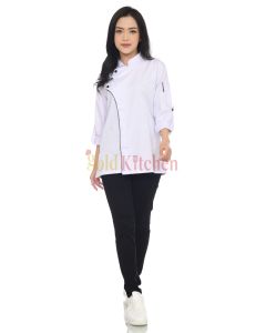 Baju Chef Baju Koki Chef Jacket Seragam Kerja Model Style Lengan Panjang
