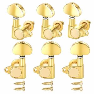 6Pcs Metal Guitar Tuning Pegs Zinc Alloy Guitar Machine Heads Knobs Tuner Replacement Guitar Accessories Enduring