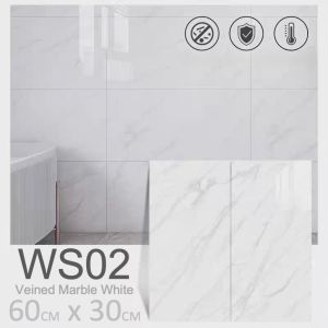 [LOCAL STOCK] Kitchen Wall Sticker PVC Wall Panel Bathroom Wallpaper Toilet Water Resistance