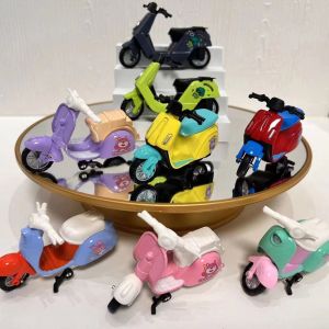 BEIBEI Vehicle Toy Motorcycle Model Cartoon Electric Scooter Mini Motorcycle Home Decor Motobike Alloy Motorcycle Toy Childrens Toy