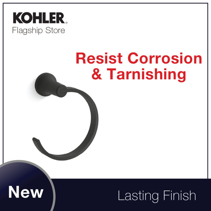 KOHLER Setra Towel Ring, KR26694BL Lazada