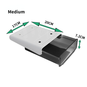 Under The Desk Drawer Storage Box Organizer Paste Table Hidden Office Storage Box Organizer