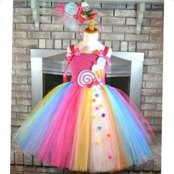 open lace back dress Candy Land tutu set-Candy land outfit-Candy land dress-candy land birt   Pink Toes & Hair Bows