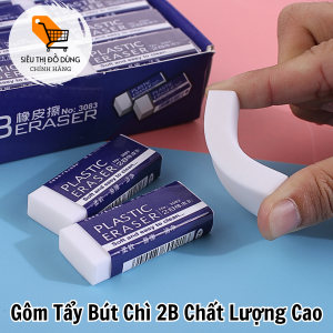 Gôm Tẩy Bút Chì 2B Chất Lượng Cao Tẩy Sạch Không Bụi