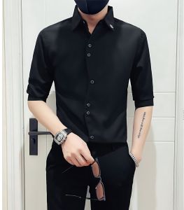 Áo sơ mi nam tay lửng chất mềm mjn lên foem cực đẹp - H92