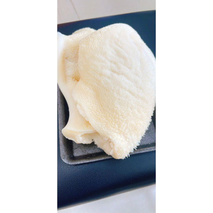 KHĂN LÔNG BÒ TRẮNG khay 1kg (giao tphcm)